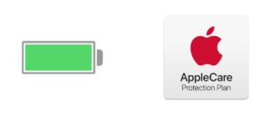 新品のバッテリーとAppleCare